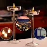 Elegant glass candle holder - standCandles & Holders