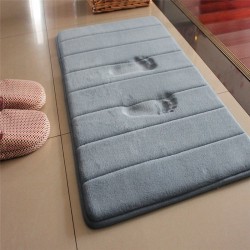 Bathroom mat - memory foam floor carpet - water absorbent
