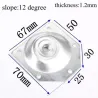 Angled table leg fixing plate - mounting bracket for furniture legs - set 4 piecesFurniture