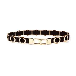 Elegant elastic belt with metal circlesBelts