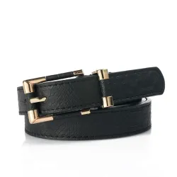 Fashionable leather belt with crocodile patternBelts