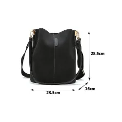 Vintage - shoulder - crossbody bag - large capacity leather handbagHandbags