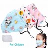 PM25 activated carbon face/mouth mask with valve - for kids children - incl. extra filtersMouth masks