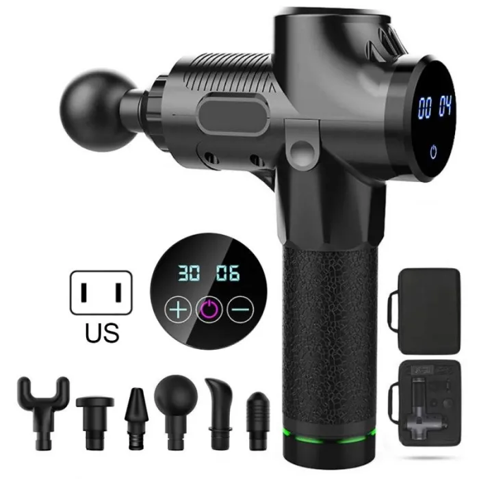 LCD Display High frequency Massage Gun muscle body relax relaxation 30 Speed VibrationMassage