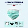 Disposable face/ mouth masks - 3 layer - anti-dust - anti bacterial - premium greenMouth masks