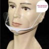 Transparent mouth mask - anti-fog / anti-saliva - plastic mouth shield - lip readingMouth masks