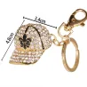 Crystal baseball hat - keychainKeyrings