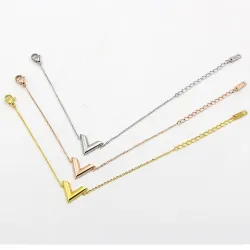 V letter - stainless steel braceletBracelets