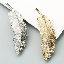 Vintage leaf - gold & silver hairpin - hair clip