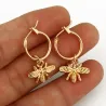 Small bee - gold earringsEarrings
