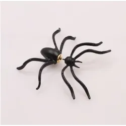 Earrings with black spiderEarrings