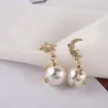 Star Moon Design Earrings - Drop StyleEarrings