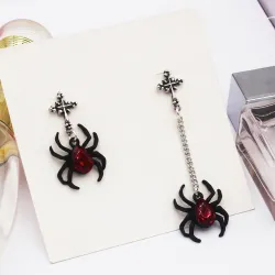 Matte Black Spider Stud EarringsEarrings