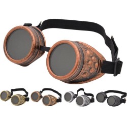 Vintage - steampunk goggles - halloween glasses