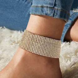 Bling Ankle Bracelet - Gold/SilverAnklets