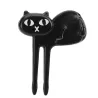 Black cat fruit fork - 6pcs/packCutlery