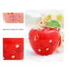 Crystal apple keychain - green - redKeyrings