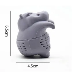 Silicone hippo shaped - tea infuser - reusable - 1pcsTea infusers