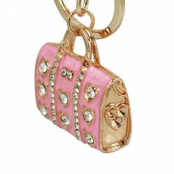 Crystal handbag - fashionable keychainKeyrings