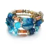 Multi-layer bracelet with resin stones - vintage - ethnic braceletBracelets