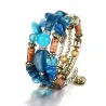 Multi-layer bracelet with resin stones - vintage - ethnic braceletBracelets
