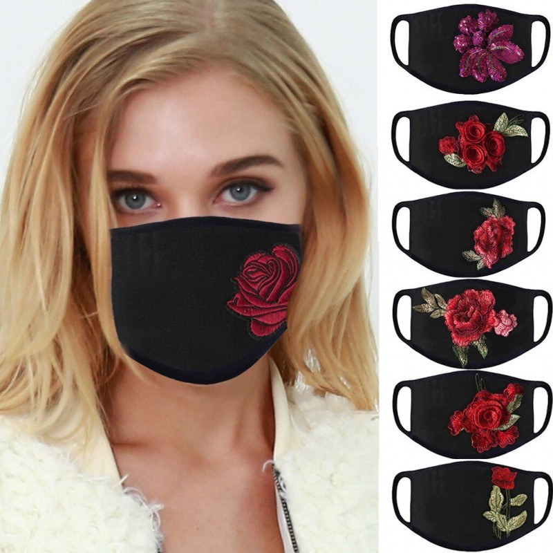 PM2.5 - anti- dust & pollution - face / mouth protective mask - washable - roses printMouth masks