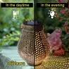 Iron lanterns with handle - solar - waterproof garden lightSolar lighting
