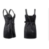 Fashionable mini leather dressDresses