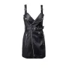 Fashionable mini leather dressDresses