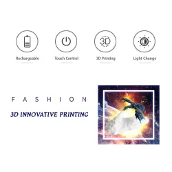 3D dragon - LED night lampLights & lighting