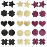 10pairs - Lace - Nipple Covers - Star - Circle - HeartBeachwear