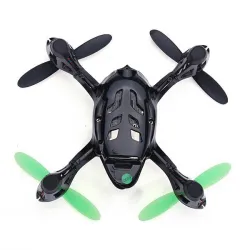 Hubsan X4 H107C - Upgraded 2.4G - 4CH - RC Drone Quadcopter - Mode 2 (Left Hand Throttle) - Black GreenDrones