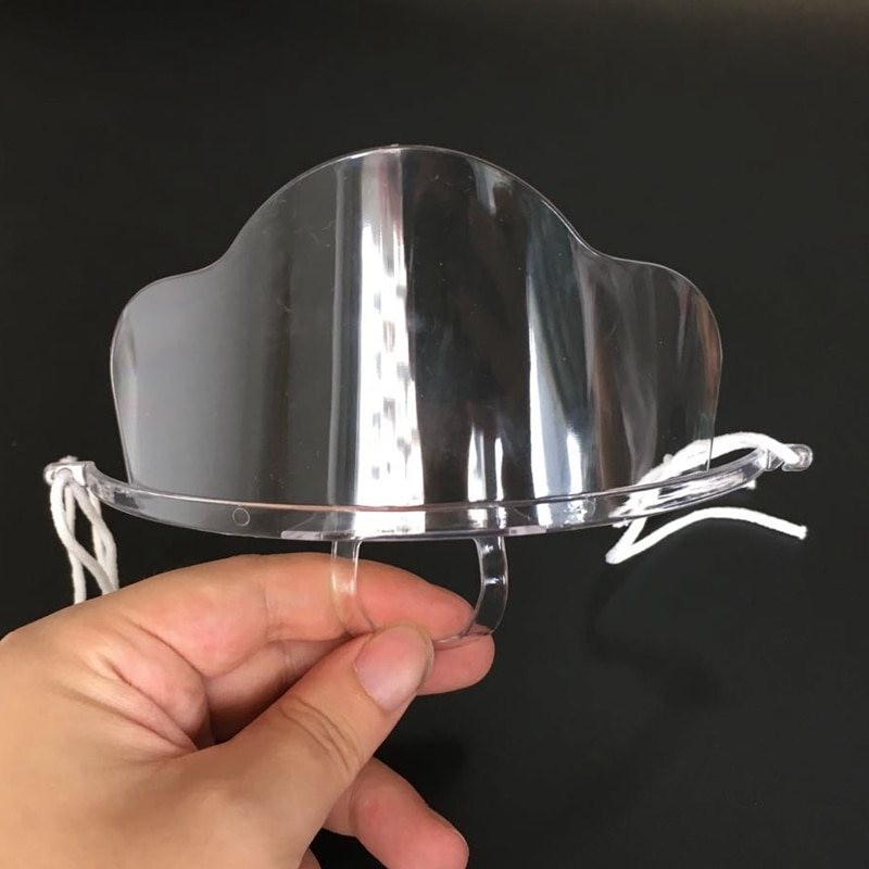 5 pieces - transparent mouth mask - plastic shieldMouth masks