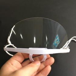 5 pieces - transparent mouth mask - plastic shield