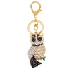 Cute Owl - Rhinestone - KeychainKeyrings
