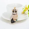 Cute Owl - Rhinestone - KeychainKeyrings