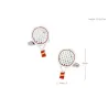 Tennis rackets - white & red cufflinksCufflinks