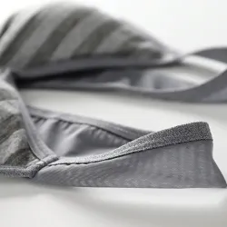 Striped cotton fitness bra with push upWomen's fashion