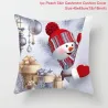Christmas snowman - pillowcase - cushion cover - 45 * 45 cmCushion covers