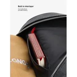 Polo backpack - plaid design - USB charging port - waterproofBags