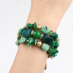 Multi colored beads - charm bracelets - resin stoneBracelets