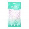 10 - 100 pieces - disposable antibacterial face / mouth masks - 3-layer - floral printMouth masks