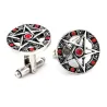 Antique cufflinks - pentagram & crystalsCufflinks