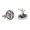 Antique cufflinks - pentagram & crystalsCufflinks