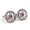 Antique cufflinks - pentagram & crystalsCufflinks