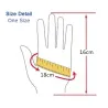 Leather gloves - half finger design - with rivets - unisexGloves