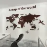 3D world map - acrylic wall stickerWall stickers