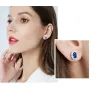Luxurious earrings with crystals - 925 sterling silverEarrings