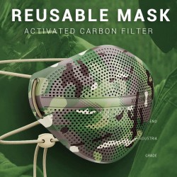 Camouflage - Respirator Face Mask - Silicone - 1pcMouth masks