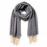 Elegant warm scarf with tasselsScarves